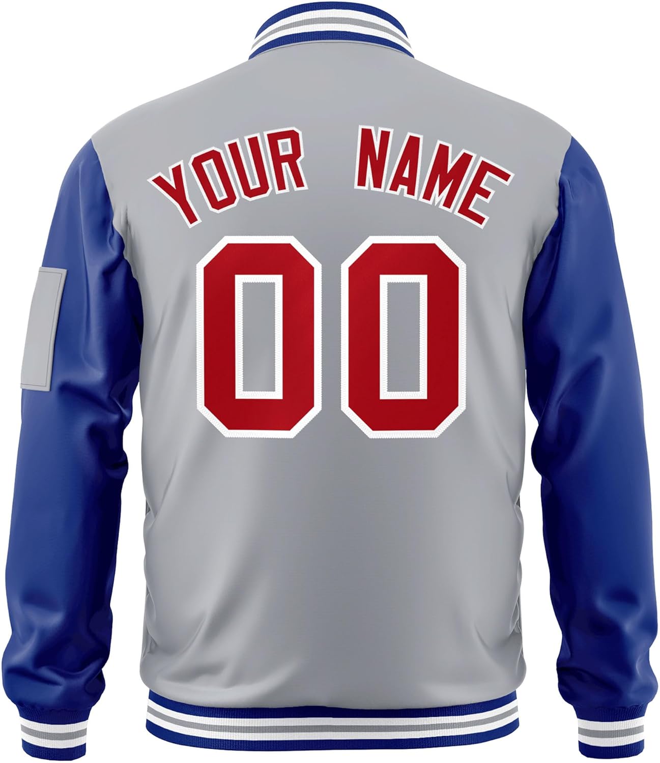 Freecustom Custom Mens Varsity Jackets Lightweight Zip Up Windbreaker Bomber Jacket Personalized Stitched Any Text Logo