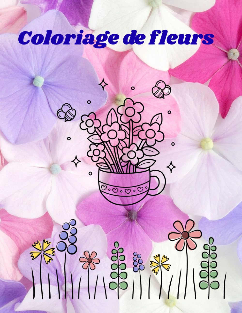 Coloriages de Fleurs — Livre de coloriage pour adultes et ados: 28 pages d'illustrations florales détaillées