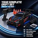 FLYTEK RC Drift Racing Car 1:24 Scale 4WD 2.4GHz 20 Kmph (Black and Red) gallery image
