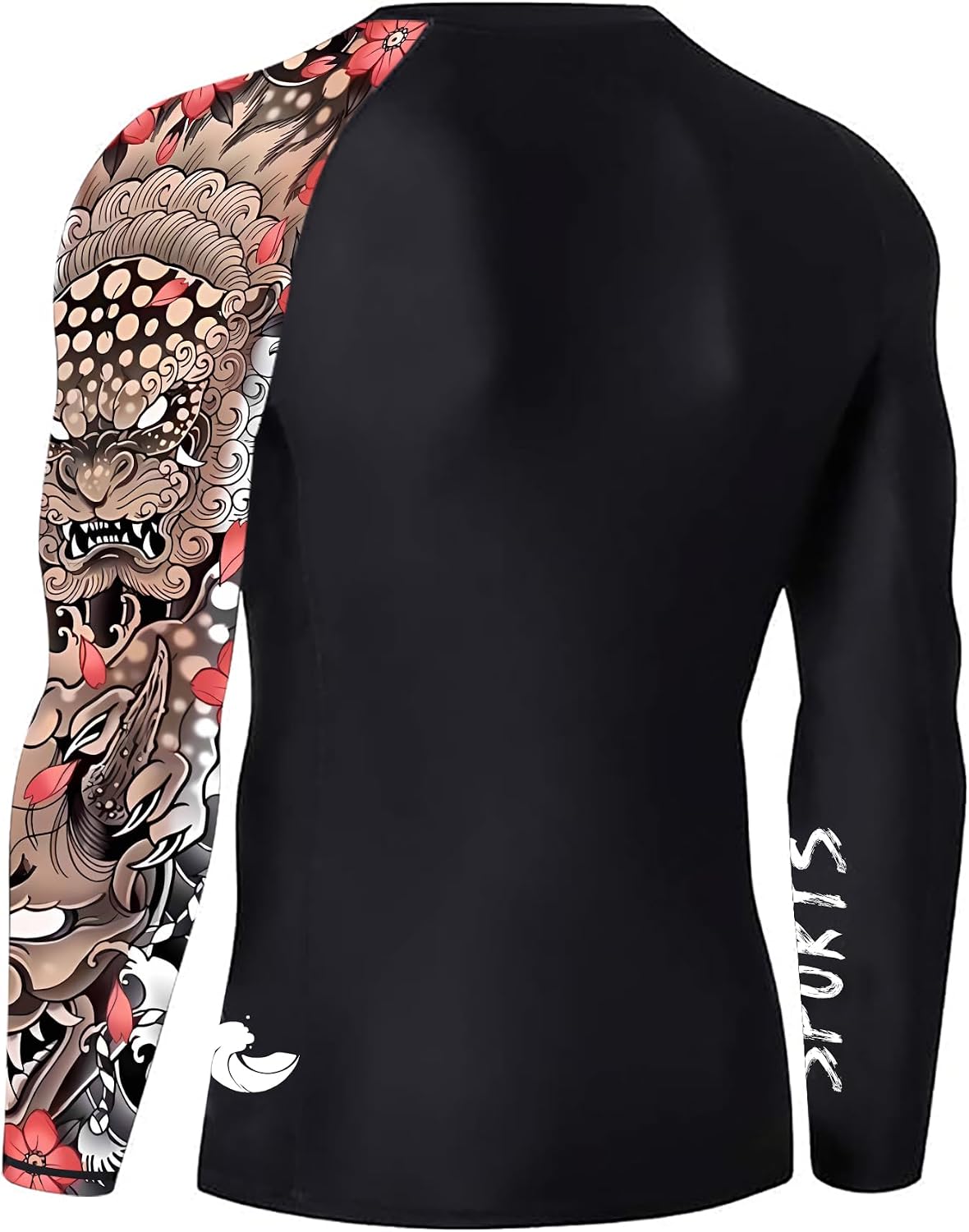 Mens Rash Guard Men's Long Sleeve UPF 50+ Sun Protection, Compression Shirt Long Sleeve Swim Shirts Workout Gym T-Shirt