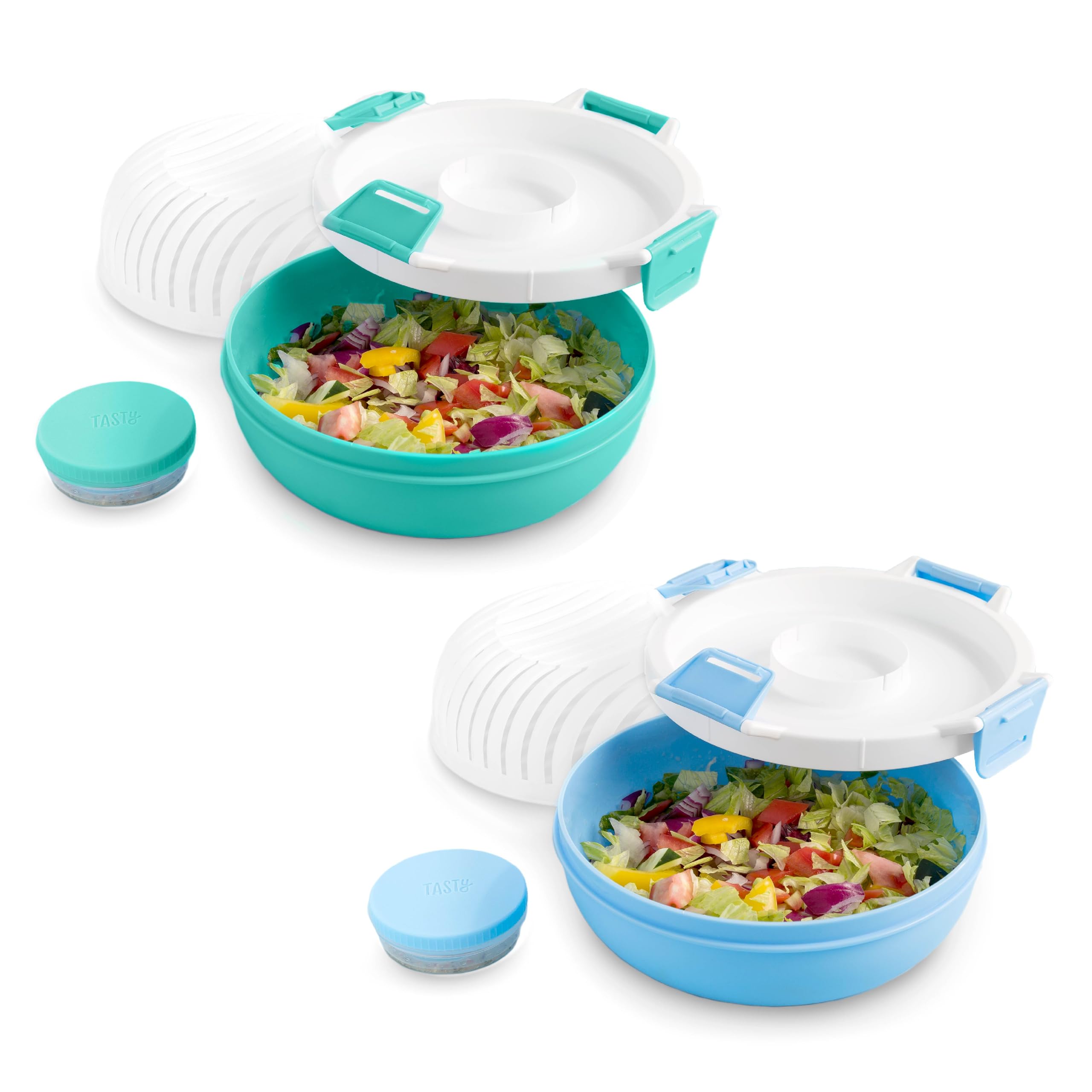 Amazon.com: Tasty 2-Pack Salad Boss To-Go Bowls, All-in-One Salad
