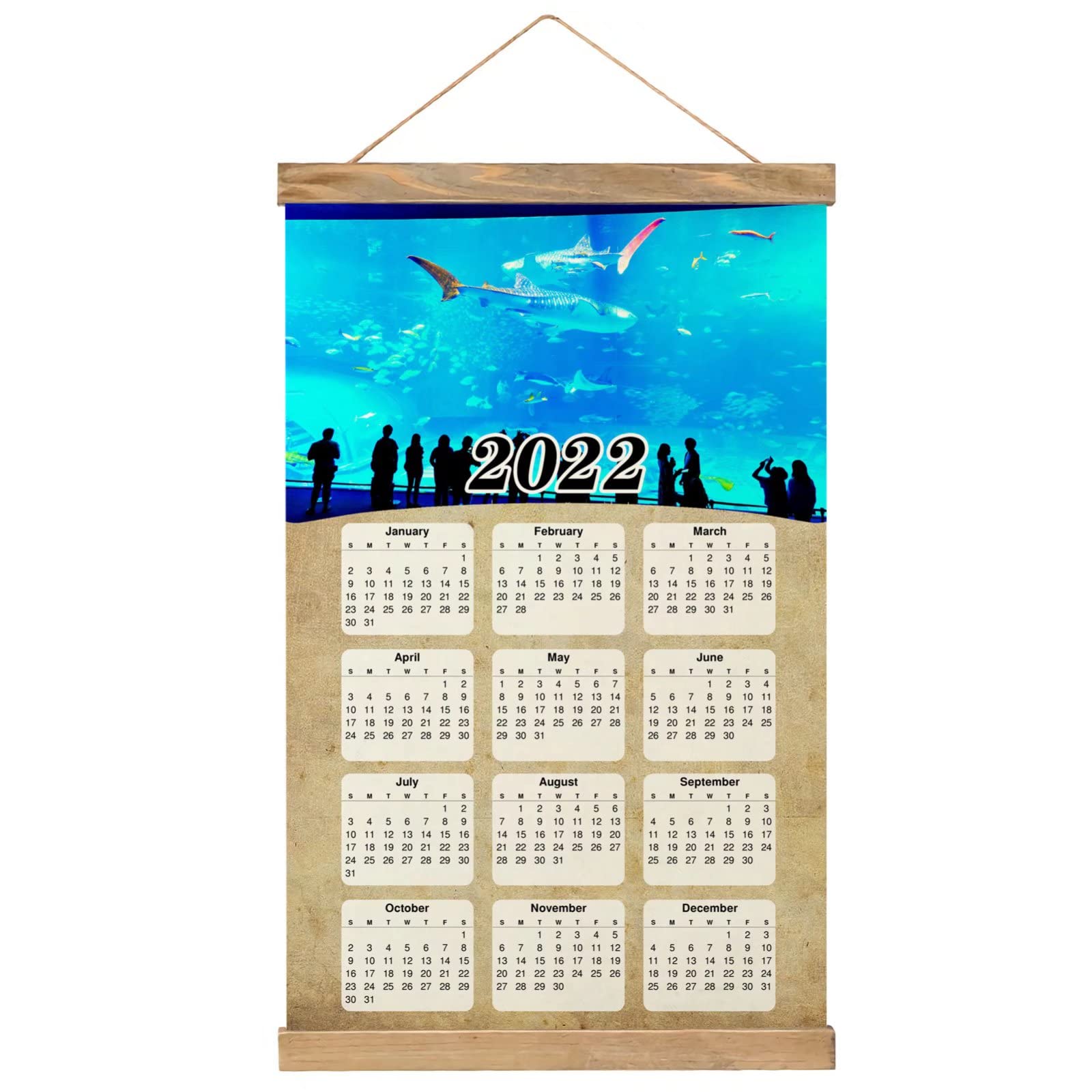 Amazon.com: Usa America Georgia Aquarium Atlanta Poster Wall Art Print Wall  Calendar 2022 12 Months Decorative Painting Hanging Pictures Canvas Wood  20.4" x 13.1" (GL-USA-6326) : Office Products