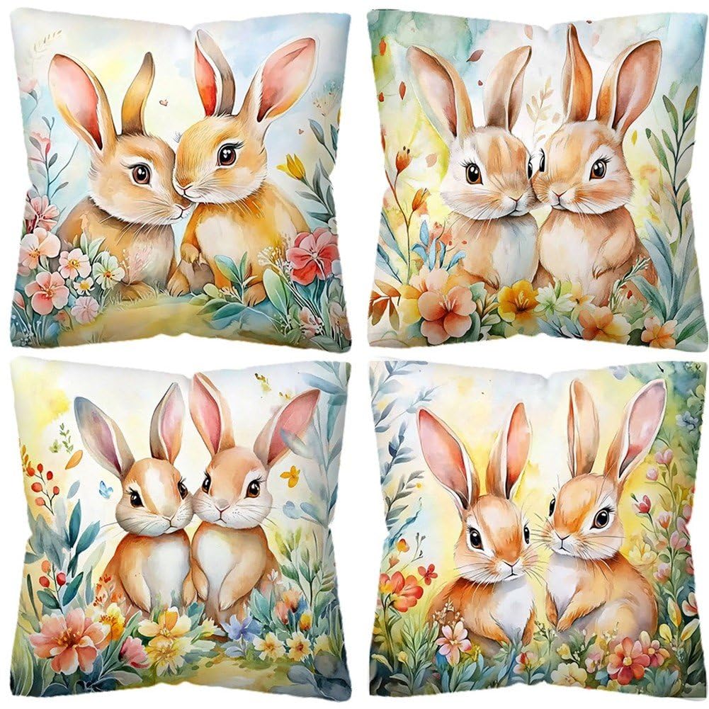 Housses de coussin de Pâques pour renouveler votre canapé terne en un geste