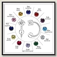 Vista 10 de Tiny 3mm Natural Birthstone Earrings for Women Teen Girls Small Huggie Half Hoop Earrings Tiny Cartilage Hypoallergenic Stud Screw Earrings