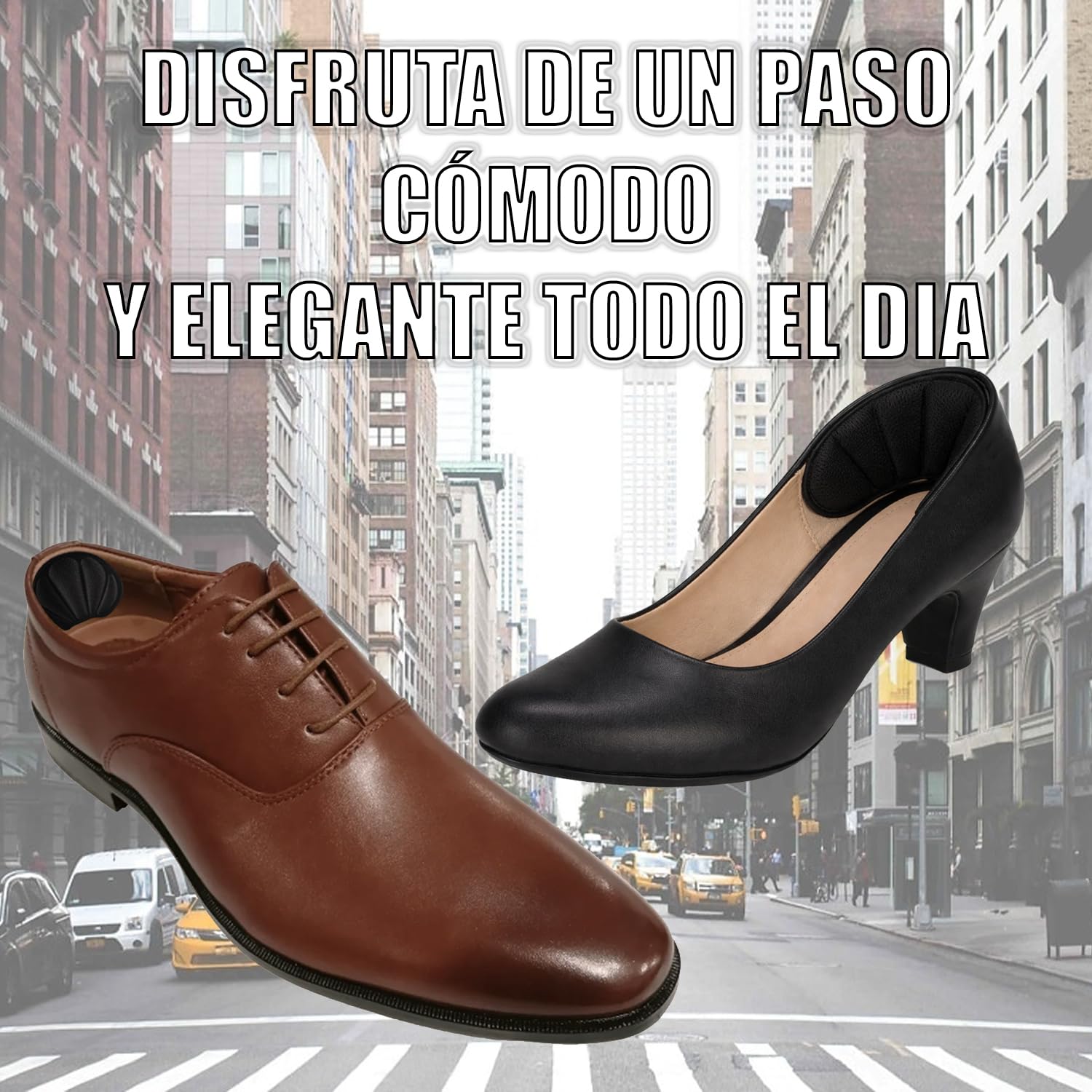 Taloneras para zapatos antideslizantes autoadhesivas 8 pares 4 colores