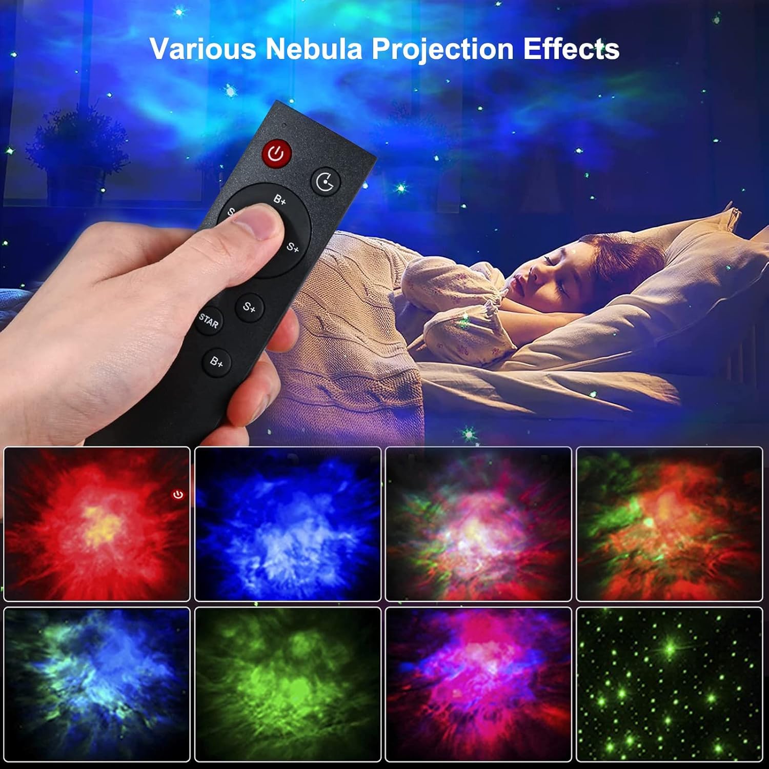 LITVERSE Astronaut Galaxy Projector, Nebula Galaxy Projector Star Night Light Ceiling LED Star Projector Lamp with Timer and Remote Control for Adults Bedroom Party Birthday Decorations Gift 1