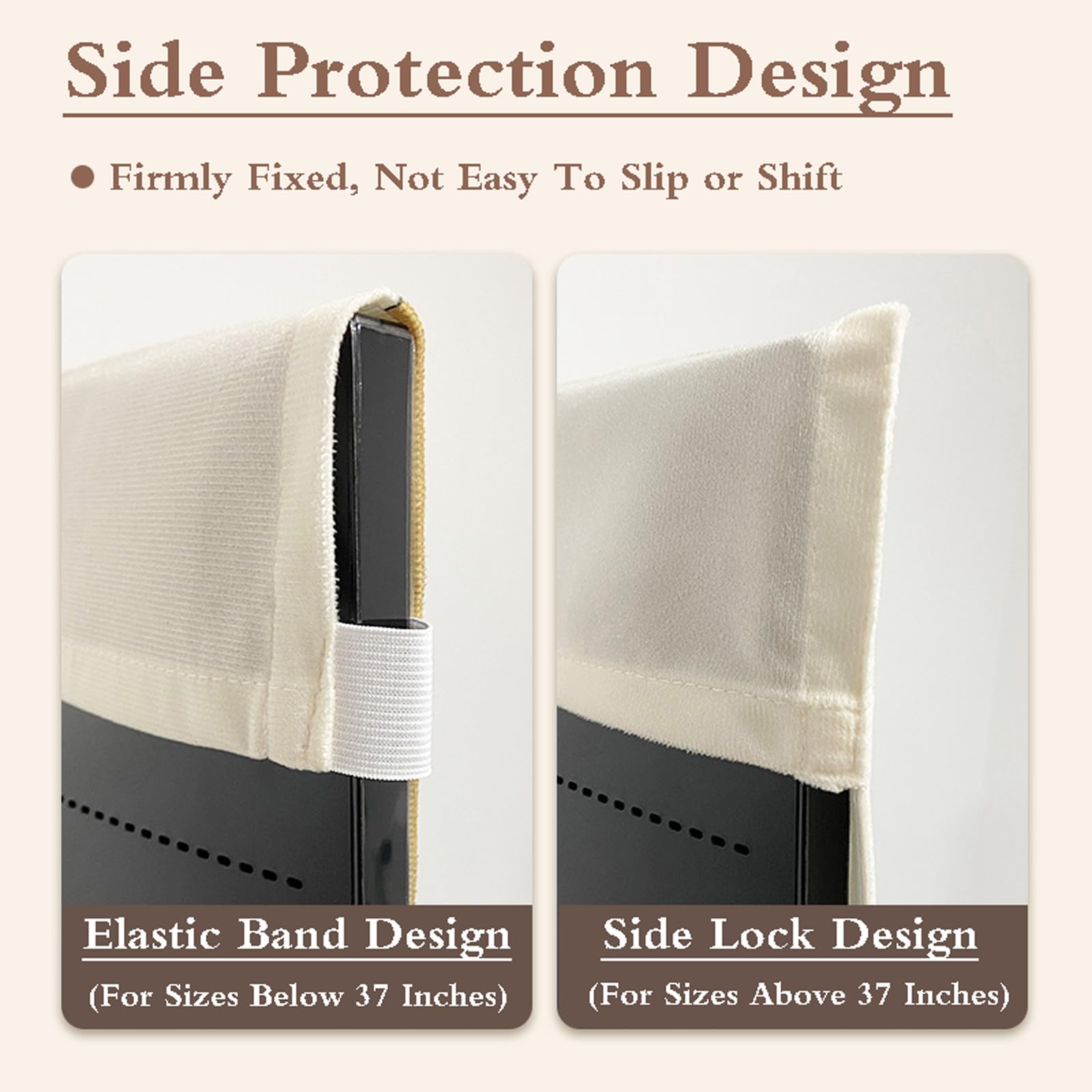 Cache-PoussièRe pour TéLéViseur,Housse pour TéLéViseur éLastique,Couverture De TéLéVision Housse D'éCran Protection,Respirant Housse De Protection pour TV,pour 32 à 65 Pouces