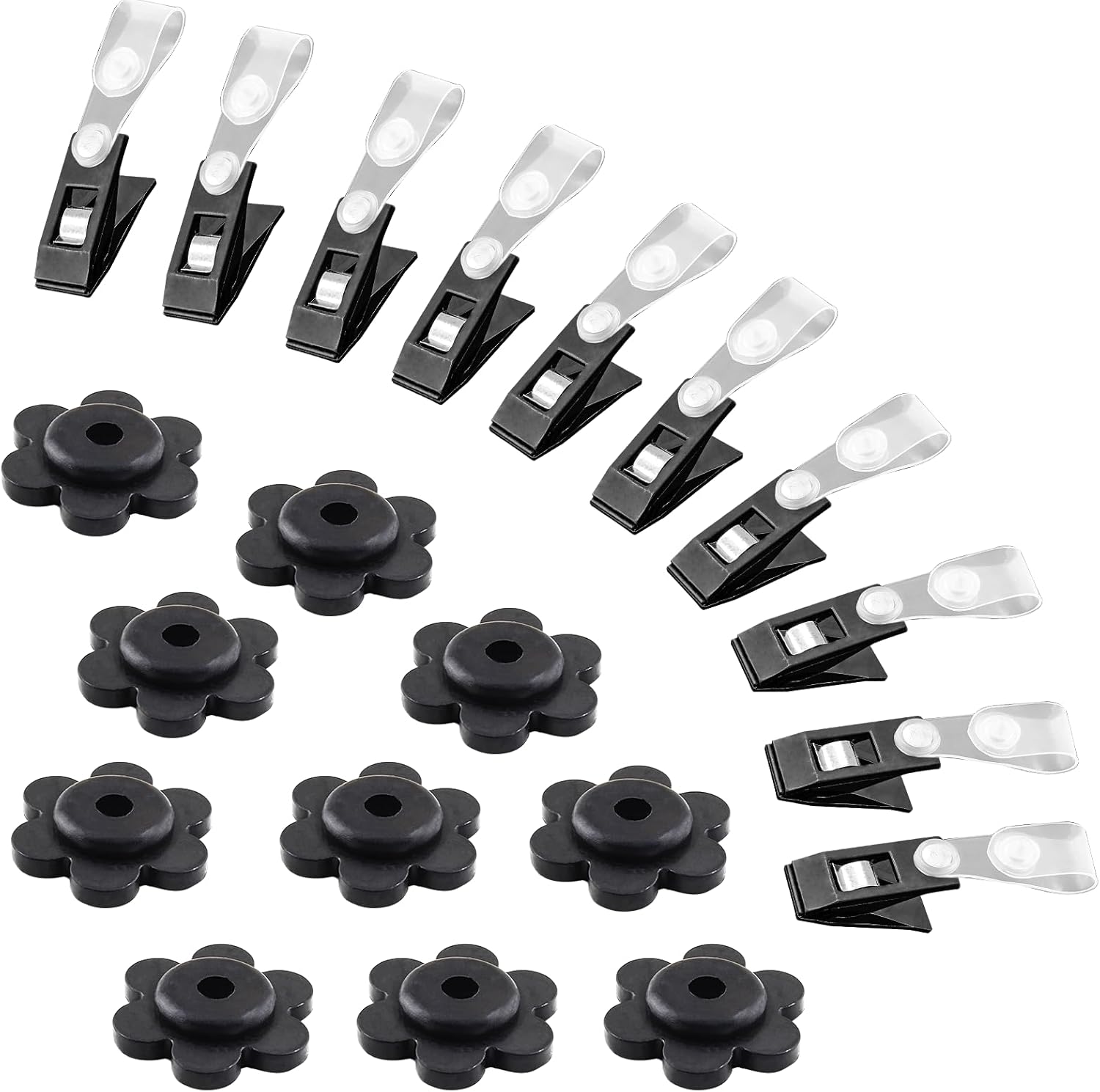Unlorspy 10 Set Garden Flag Rubber Stoppers with Durable