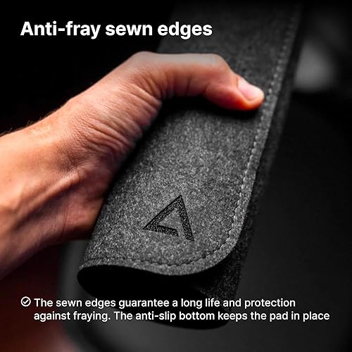 Miniatura 4 de DELTAHUB - Almohadilla protectora de escritorio de fieltro minimalista, antideslizante, antideslizante, fácil de limpiar, fácil deslizamiento, larga