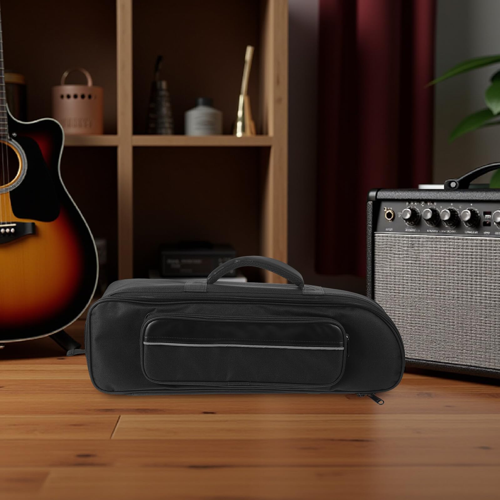 MAGICLULU Borsa Tracolla Imbottita per Strumenti Musicali Custodia Protettiva per Sassofono Contralto e Baritono Borsa per Accessori con Tracolla Regolabile