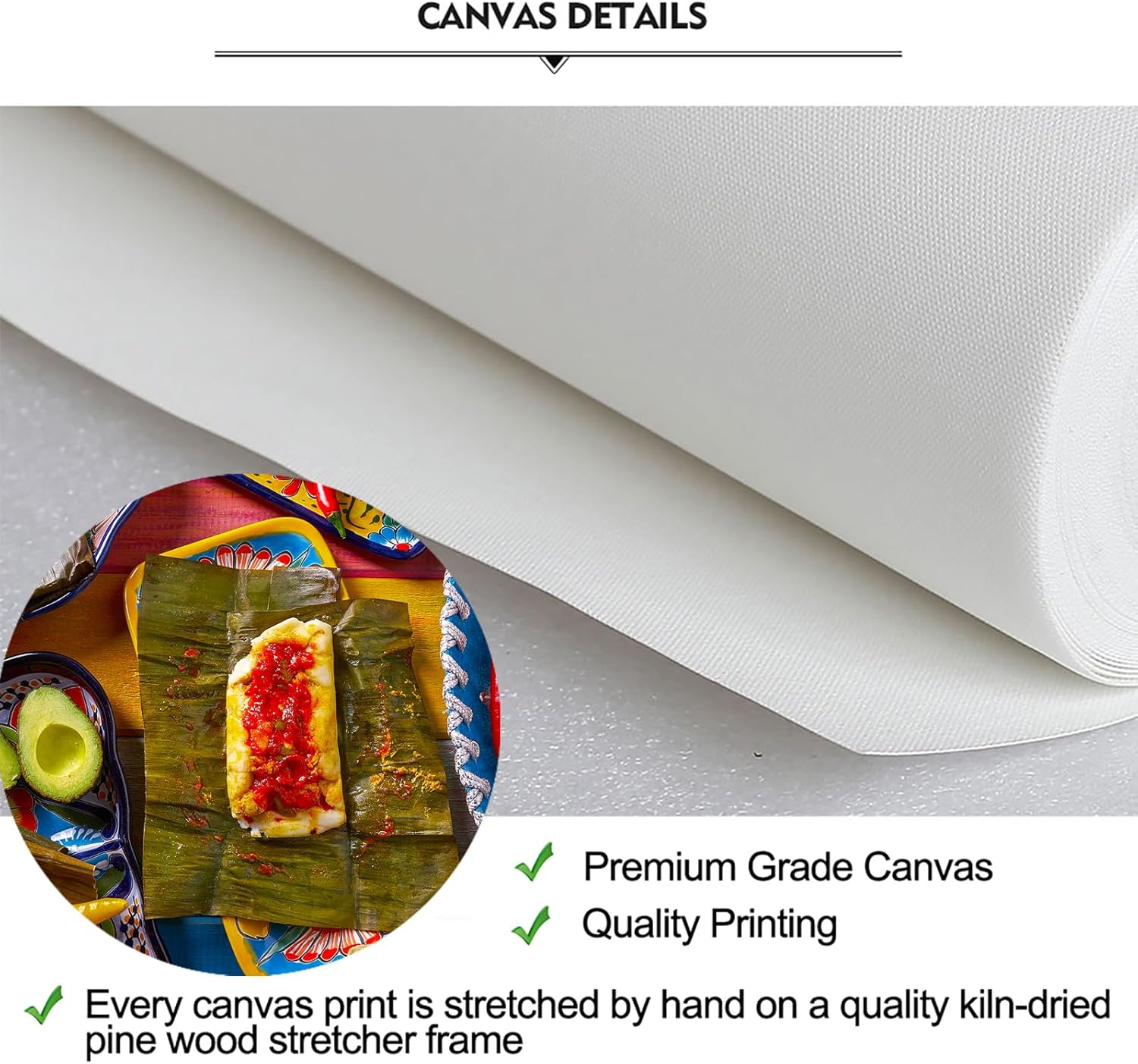 iKNOW FOTO 3 Piece Canvas Wall Art Day of the Dead Colorful Skulls and Mexican Sombreros Mexico Food Prints Home Decor Living Room Ready to Hang Each Panel 12x16 Inches