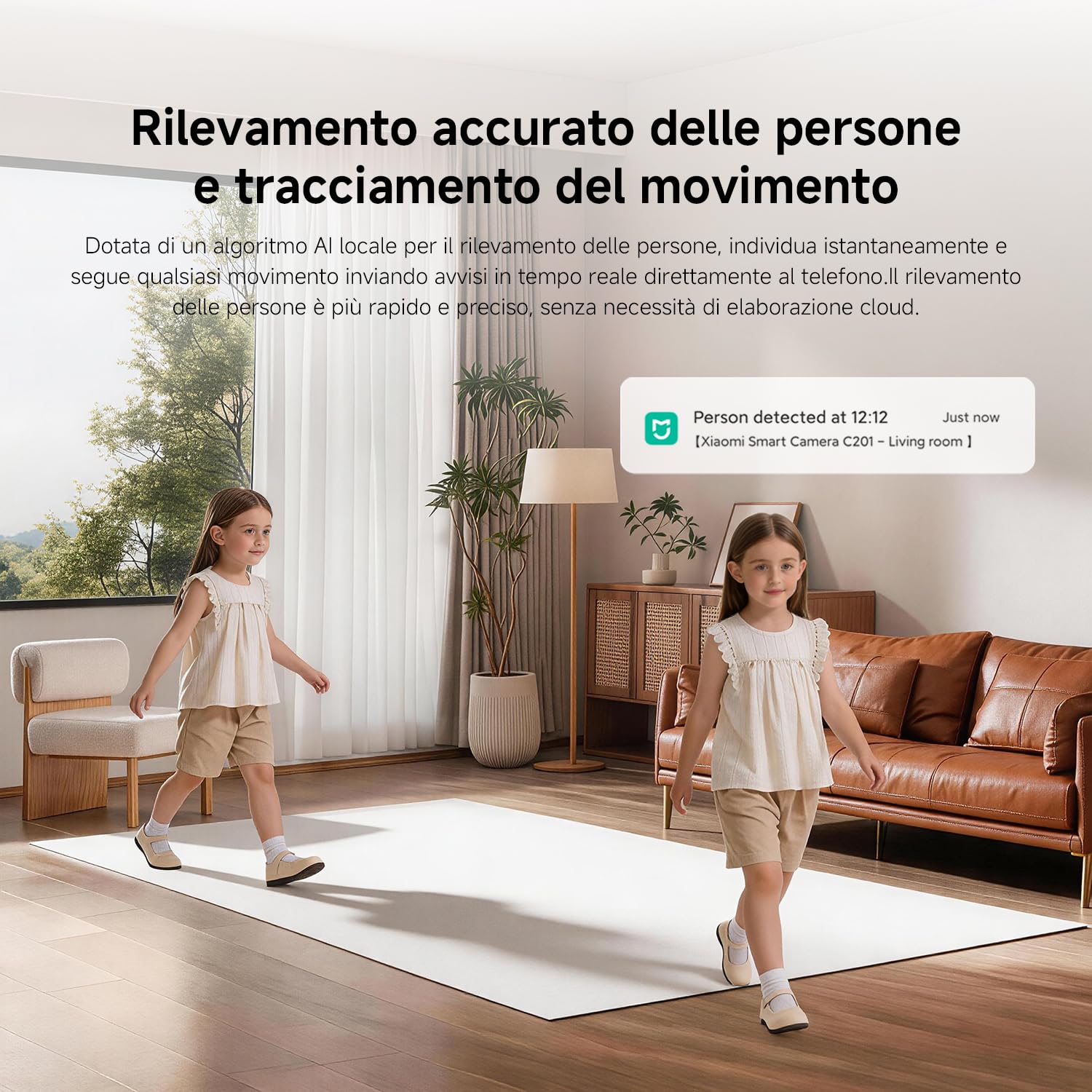 XIAOMI C201 Telecamera WiFi Interno 1080P — immagine 2 di 16
