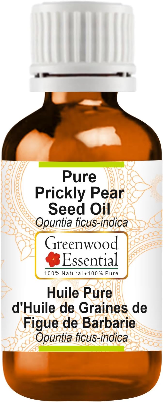 Greenwood Essential Pure Prickly Pear Seed Oil (Opuntia ficus-indica) Infused 15ml (0.50 oz)
