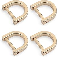 Vista 12 de CRAFTMEMORE Anillos en D de 5/8 pulgadas (ancho interior) con tornillo de cierre, grillete, soporte para llaves, herradura en forma de U, anillo