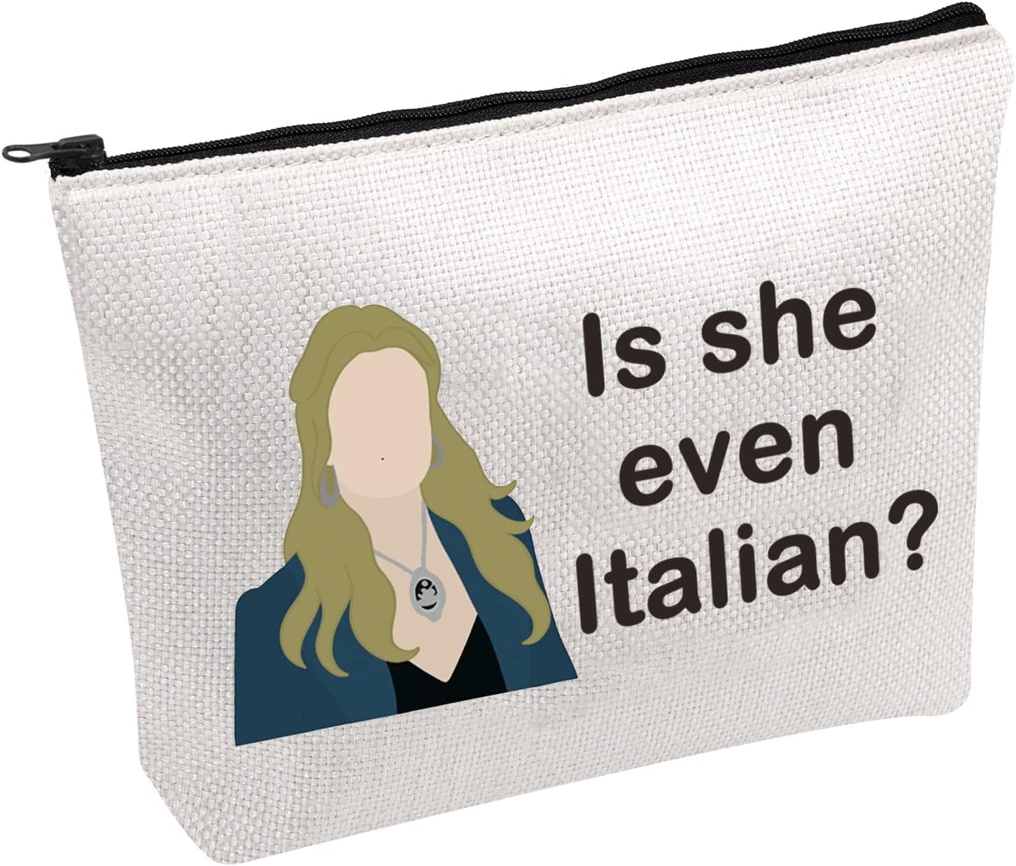 PWHAOO Inspired Cosmetic Bag Vampire Fan Girl Vampire Gift Rosalie Fans Gift Is She Even Italian Bag, Is She Even Italian B