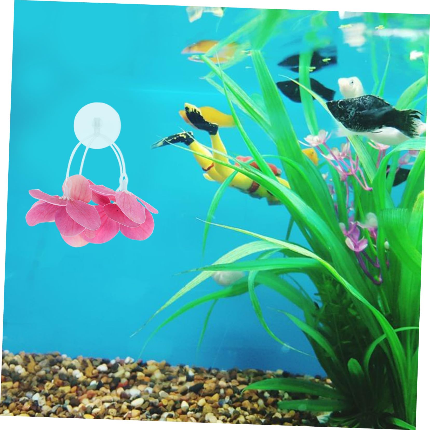 Toyvian Plantes Aquatiques Artificielles Abs Robustes Décoration Aquarium Naturelle Adaptée pour Poisson et Aquarium Eau Douce