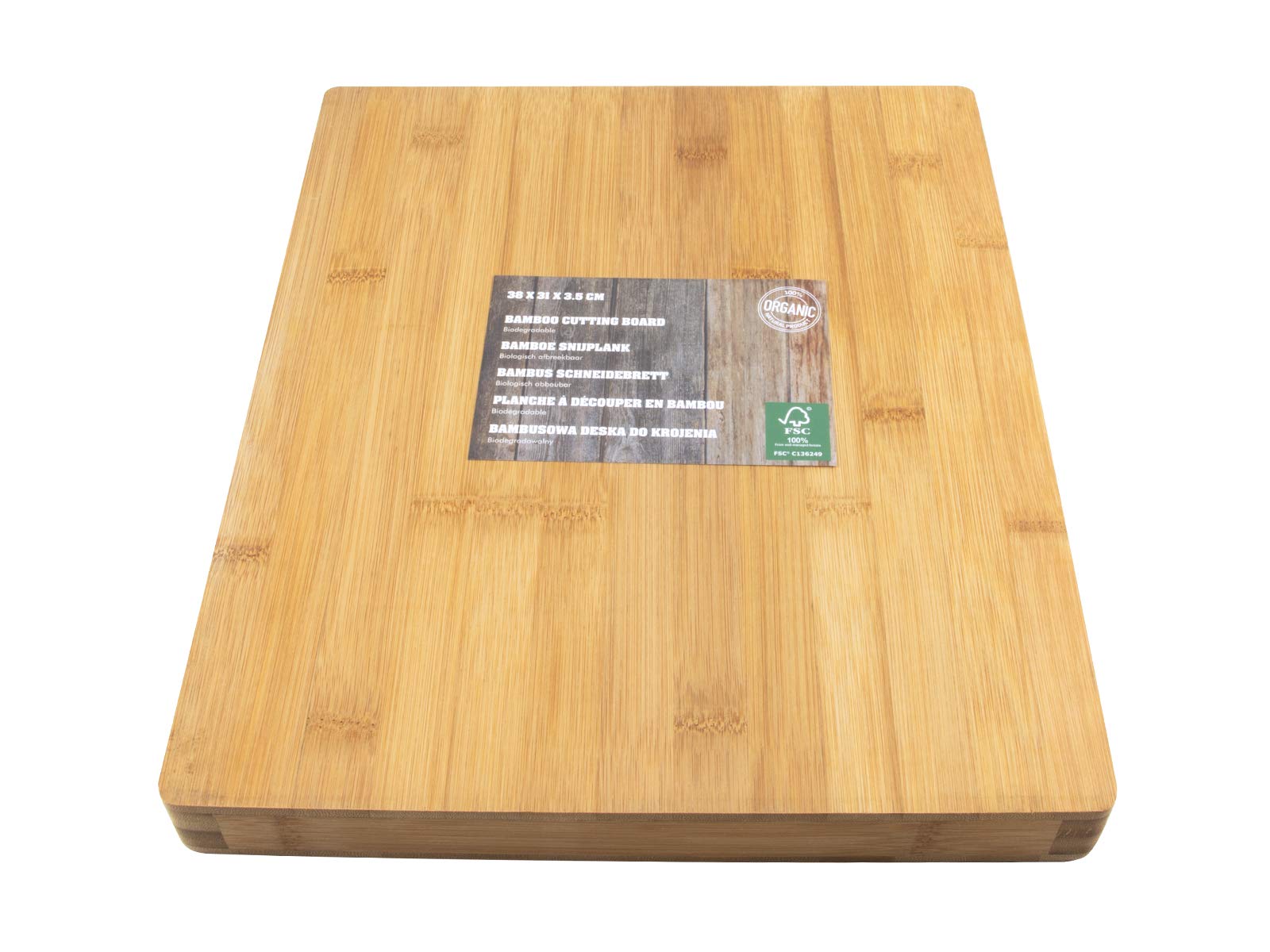 Bamboo Chopping Board 38 x 31 x 3.5 cm