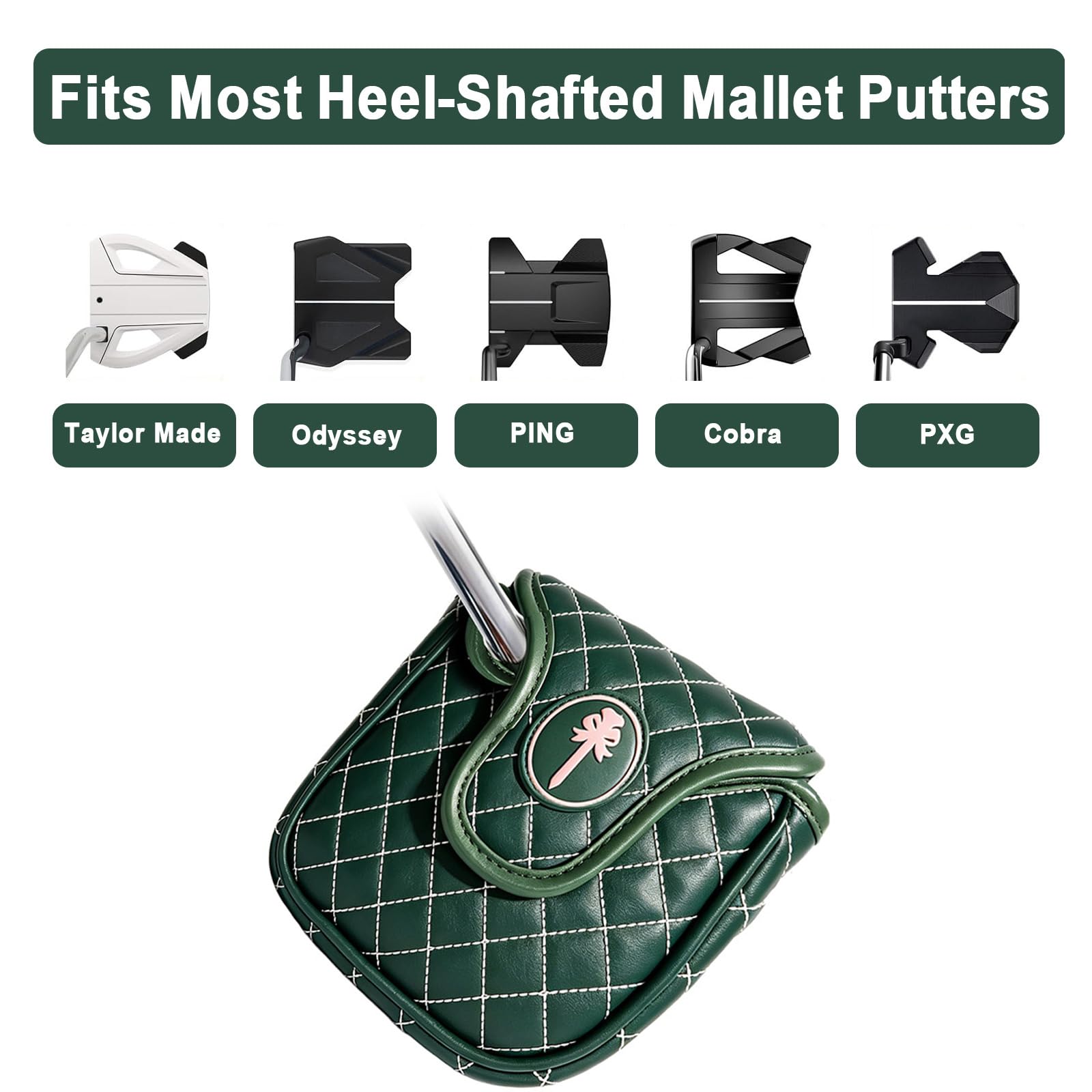 Copertura per putter da golf, copertura per mazza da golf, protezione per