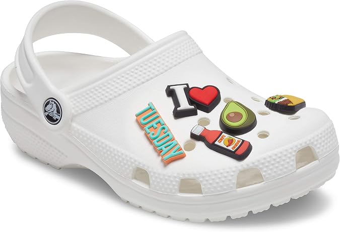Crocs Jibbitz 5-Pack Food Shoe Charms | Jibbitz for Crocs, Taco Tuesday, One Size