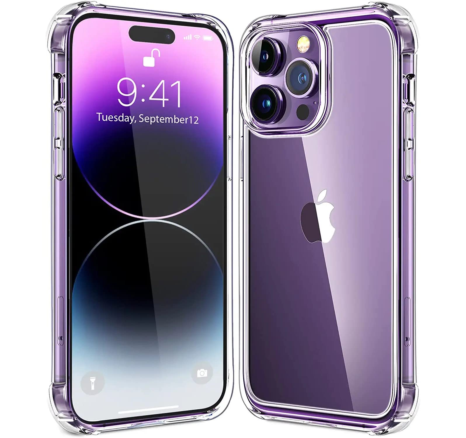 NWNK13for iPhone 14 Pro Max Case Crystal Clear Soft TPU Gel Case Flexible Silicone Anti-Scratch Protective Transparent Shockproof TPU Bumper Cover for iPhone 14 Pro Max [ 6.7 - inch ]