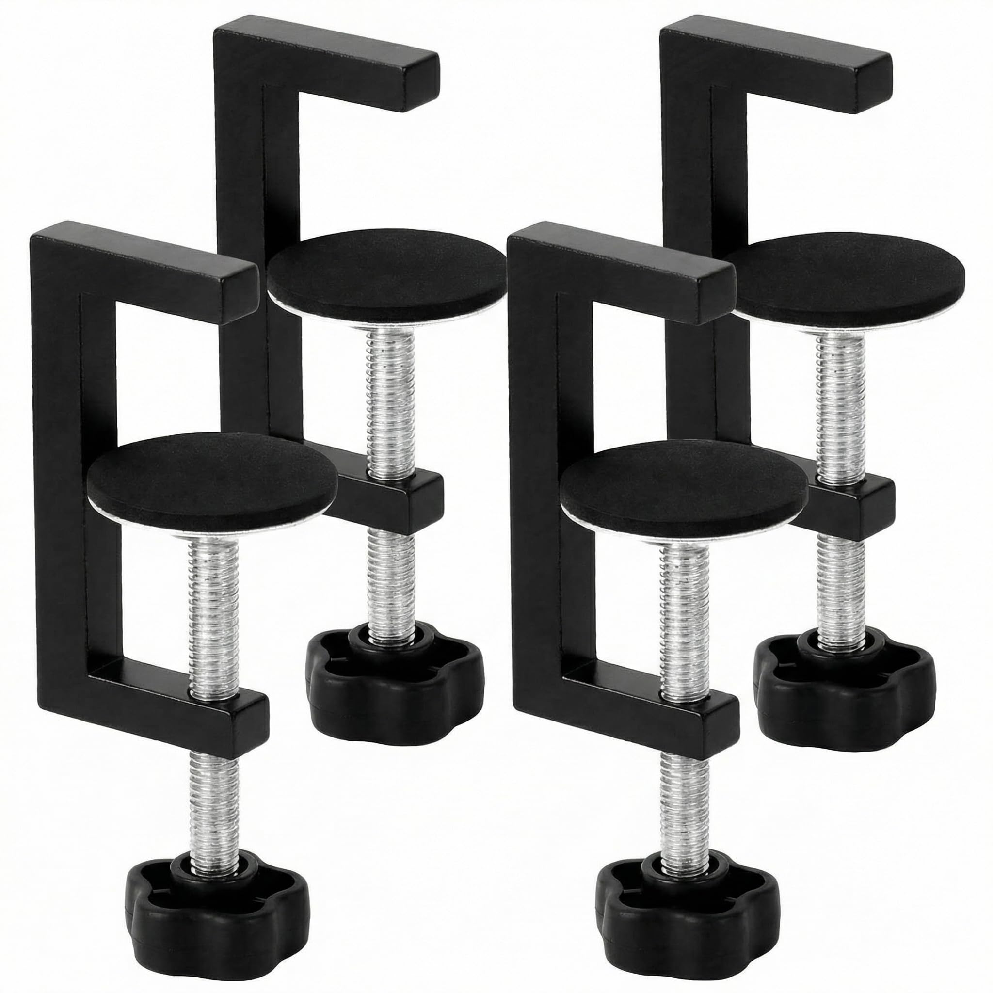 Qwork Black Qwork® Adjustable G Clamps, Small G Clamps, Universal Bar Clamps, For Woodworking, Welding, Diy
