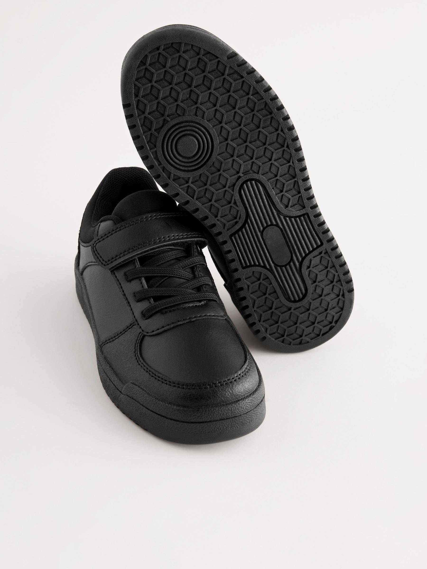 NEXT Ragazzo Scarpe per la Scuola con Chiusura a Strappo e Lacci Elastici