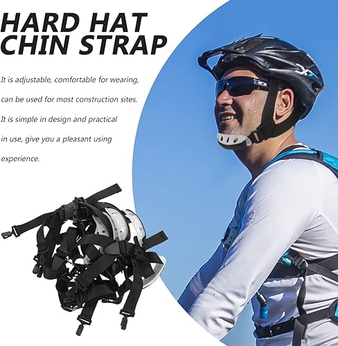 Miniatura 9 de POPETPOP Correa de barbilla para casco  6 piezas de correa de barbilla para casco de seguridad, accesorios de casco de construcción, correa de