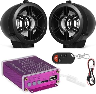 OUNONA 1set Wireless Motorcycle System Compact Stereo Audio for Motorcycles Easy Installation Strong Compatibility Multi-Functional Control for Music and Calls