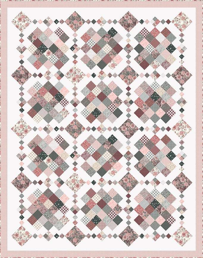 Riley Blake A Walk On The Prairie Patchwork Quilt Boxed Kit by Modern Prairie, Perfect for Quilting, Apparel, DIY Crafting, and Home Decor