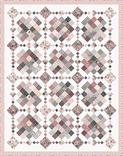 Riley Blake A Walk On The Prairie Patchwork Quilt Boxed Kit by Modern Prairie, Perfect for Quilting, Apparel, DIY Crafting, and Home Decor
