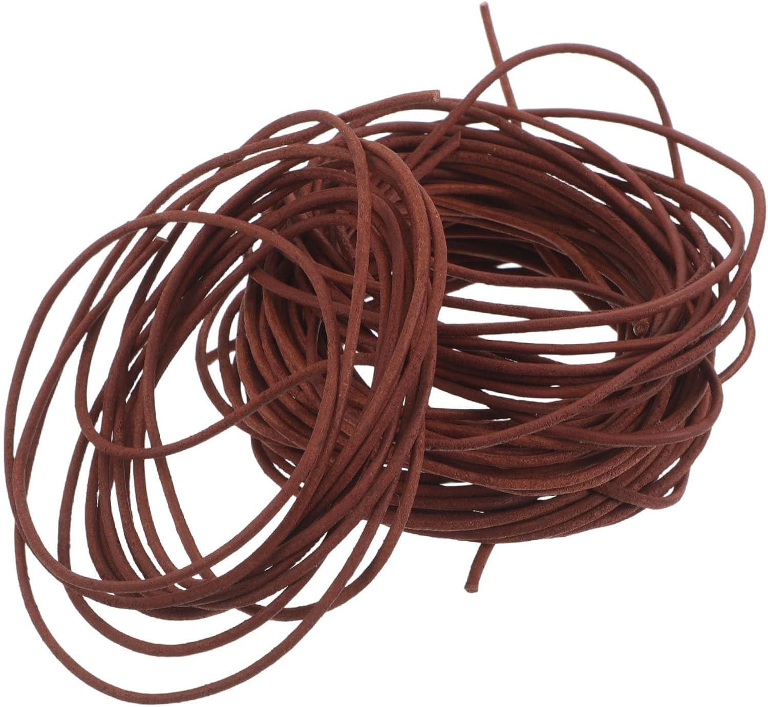 MAGICLULU 5pcs Brown Pu Cord Jewelry Stringing Supplies for Jewelry Making, 2 Meter Faux Leather Necklace String with 1.5mm Diameter, Multipurpose Strong Retro Style Cord for DIY Craft