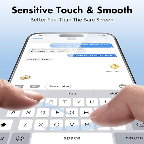 Miniatura 7 de UNBREAKcable Protector de pantalla de vidrio templado inastillable para iPhone 15 Pro Max 3 unidades Marco de fácil instalación dureza 9H 99.99%