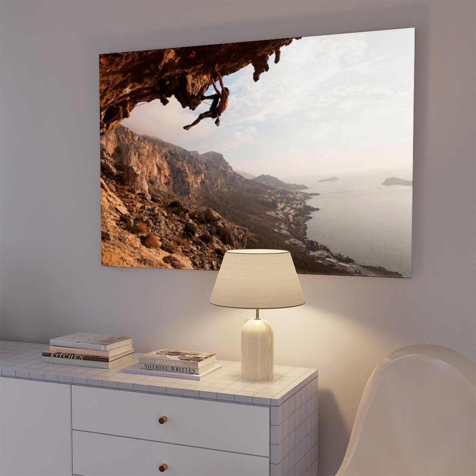 Extremer Leinwanddruck, Klettersport-Poster, Leinwandposter, Schlafzimmer, Dekoration, Landschaft, Büro, Raumdekoration, Geschenk, 61 x 91,4 cm (L x B)
