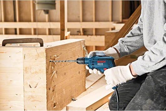 Bosch Professional GBM 10 RE Impulse-Free Drill (600 W, drilling diameter in 10 mm metal)
