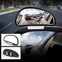 Vista 7 de Espejo de punto ciego, espejos retrovisores para automóvil, espejo auxiliar universal para automóvil, vidrio verdadero HD, espejo lateral auxiliar