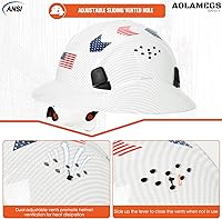 Vista 13 de Carbon Fiber Pattern Full Brim Hard Hat with Visor-OSHA Approved Construction Safety Helmet for Men Women,ANSI Z89.1 Vented Reflective Hardhat with