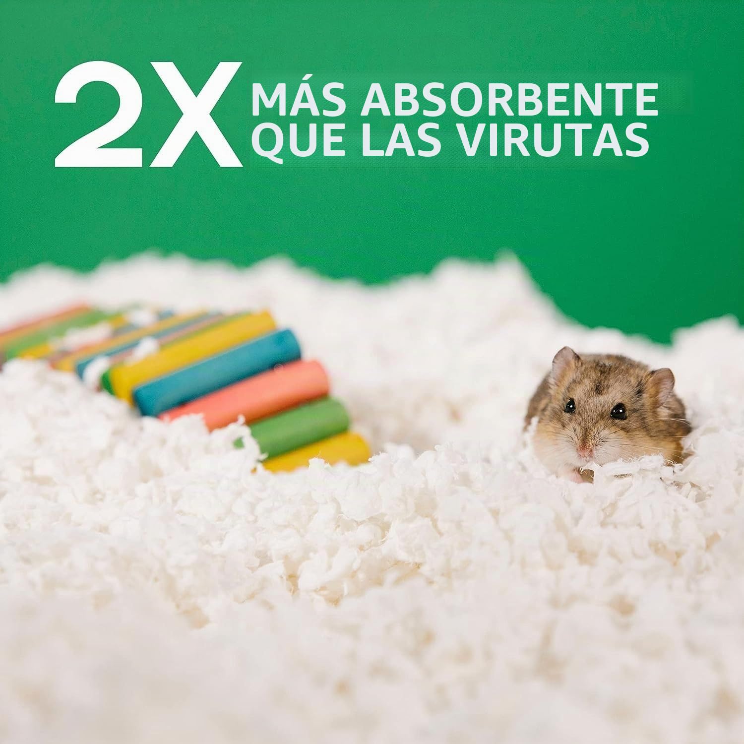 Carefresh Ropa de Cama para Mascotas pequeñas de Papel Natural Blanco 99% Libre de Polvo con Control de olores, 10 L