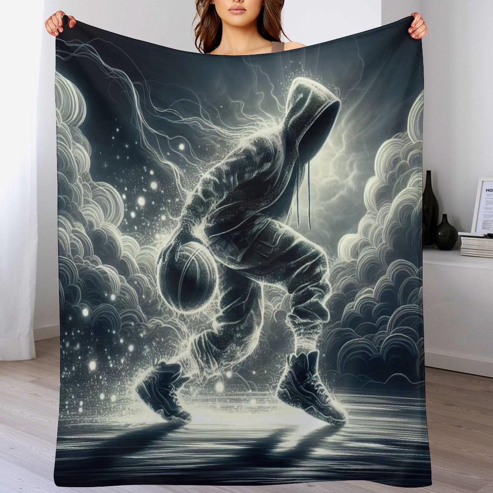 Couverture canapé basket-ball le cadeau parfait en flannel pour fans de sport