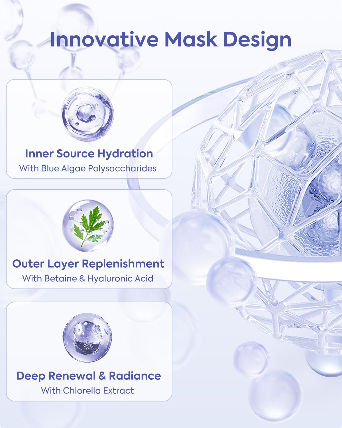 KOMFYMED Hydrating Serum Ampoules with Sodium Hyaluronate & Algae Extract, Deep Moisture & Barrier Repair, Single-Use Skincare Serum for Dry & Sensitive Skin (1.5ml / 0.05 fl.oz × 30) - Image 3