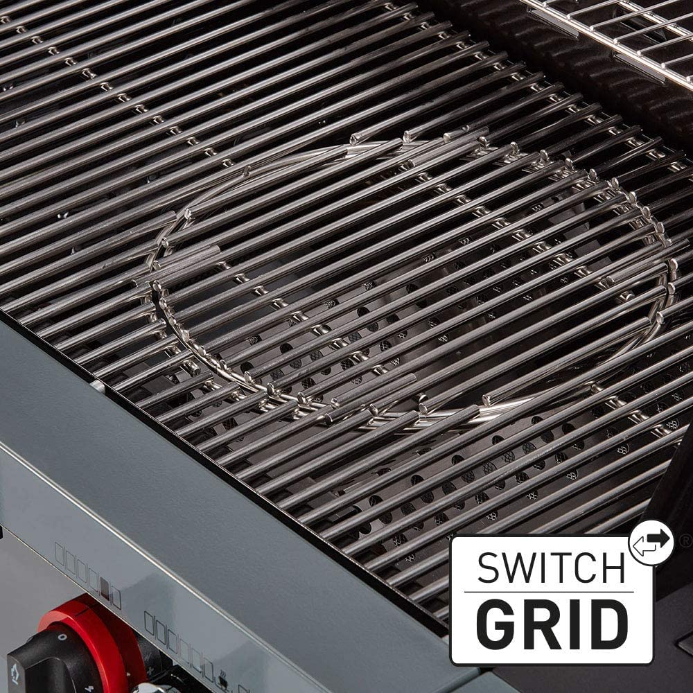 Enders Boston Black 6 K Turbo Barbecue a Gas 6 Fuochi Fornello Laterale Acciaio Inox 2 Zone Turbo Heat Range Grill da Esterno 30mbar