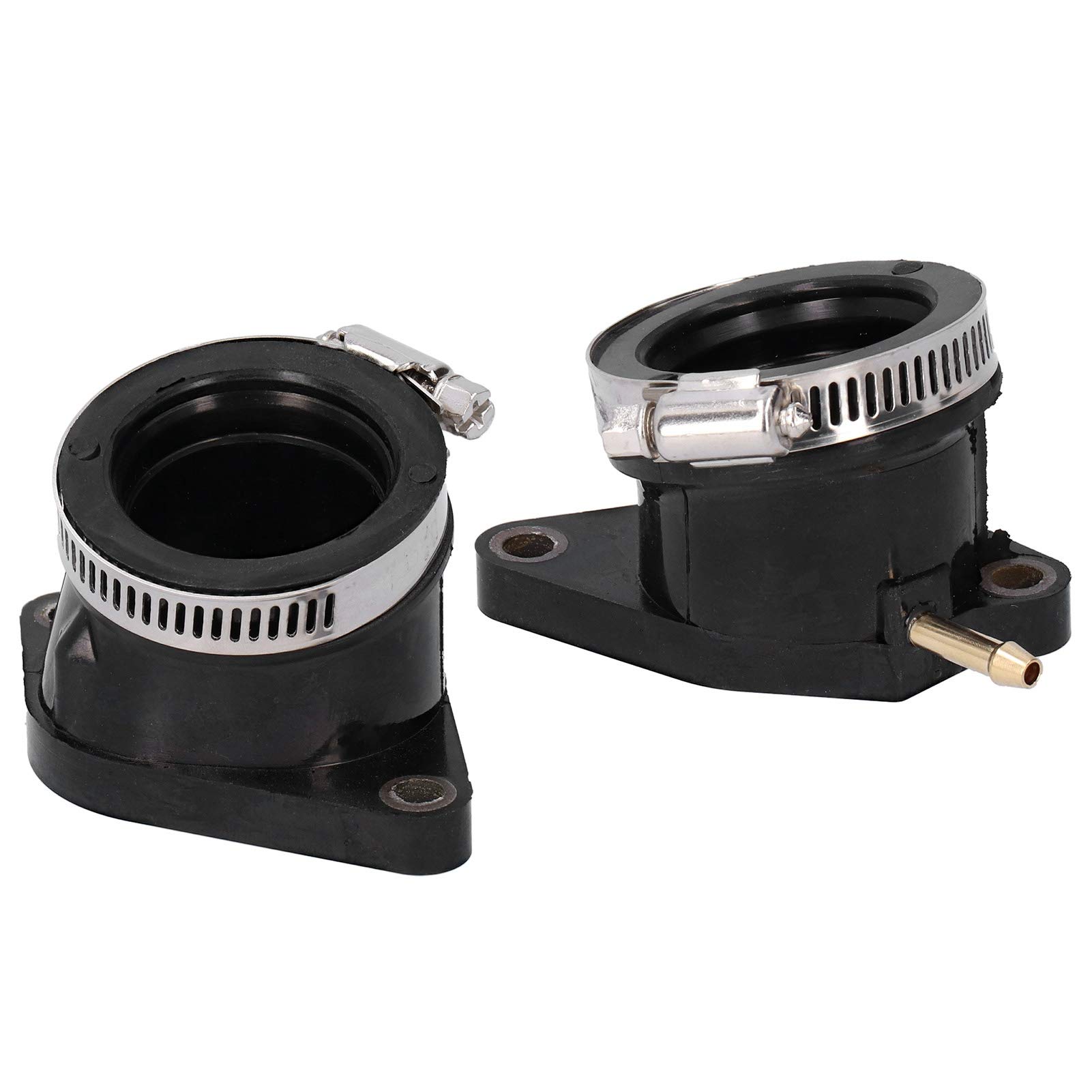 Botas de colector de admisión de carburador, 5LP ‑ 13586‑01‑00 Conector de colector de admisión de carburador de 2 piezas apto para Yamaha Raptor 660 660r 2001‑2005