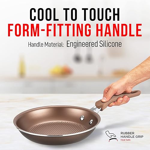 Miniatura 6 de Juego de ollas y sartenes – 14 piezas – Utensilios de cocina profesional antiadherente para el hogar – Ollas con tapas – Sartenes – Apto para Juego