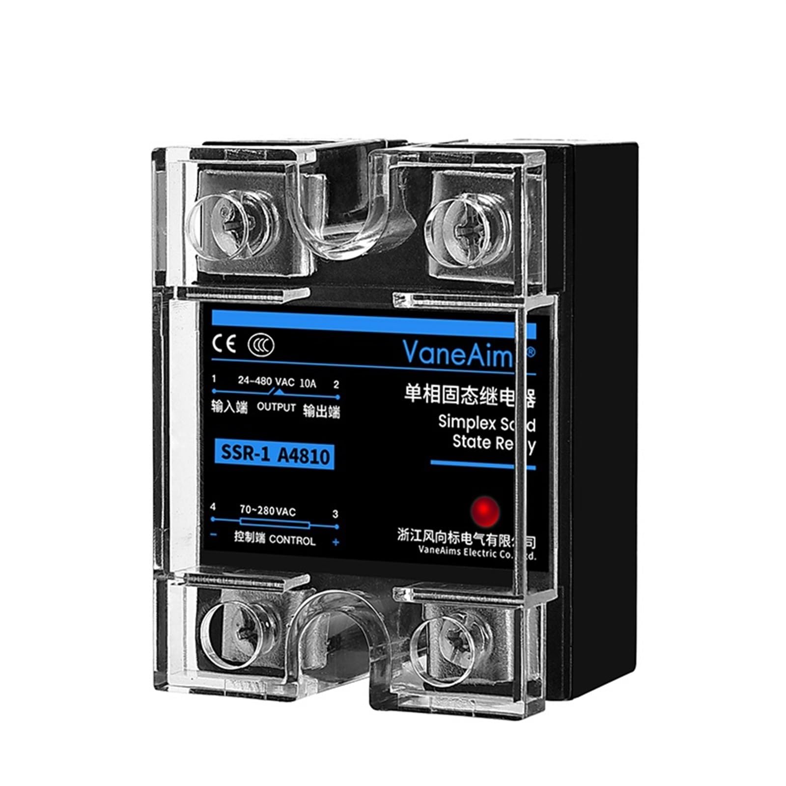 Relé de Estado sólido monofásico 25DA -40DA -40AA, módulo 10A 25A 40A 60A 80A 100A 120A for Control Temperatura(DC Controlled DC,40A)