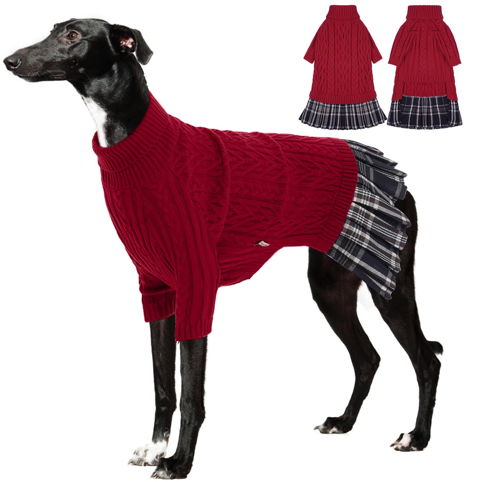 Robe pull pour chien extensible taille L pour protéger votre animal du froid pendant l'hiver