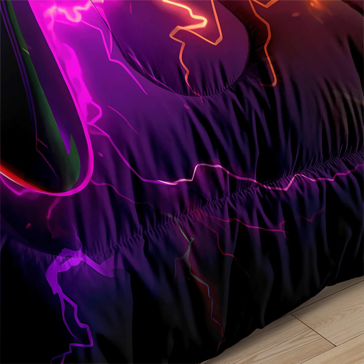 4 Pcs Twin Bedding Sets for Boys Kids, Gaming Twin Comforter Set for Boys, Gamer Twin Bedding Set