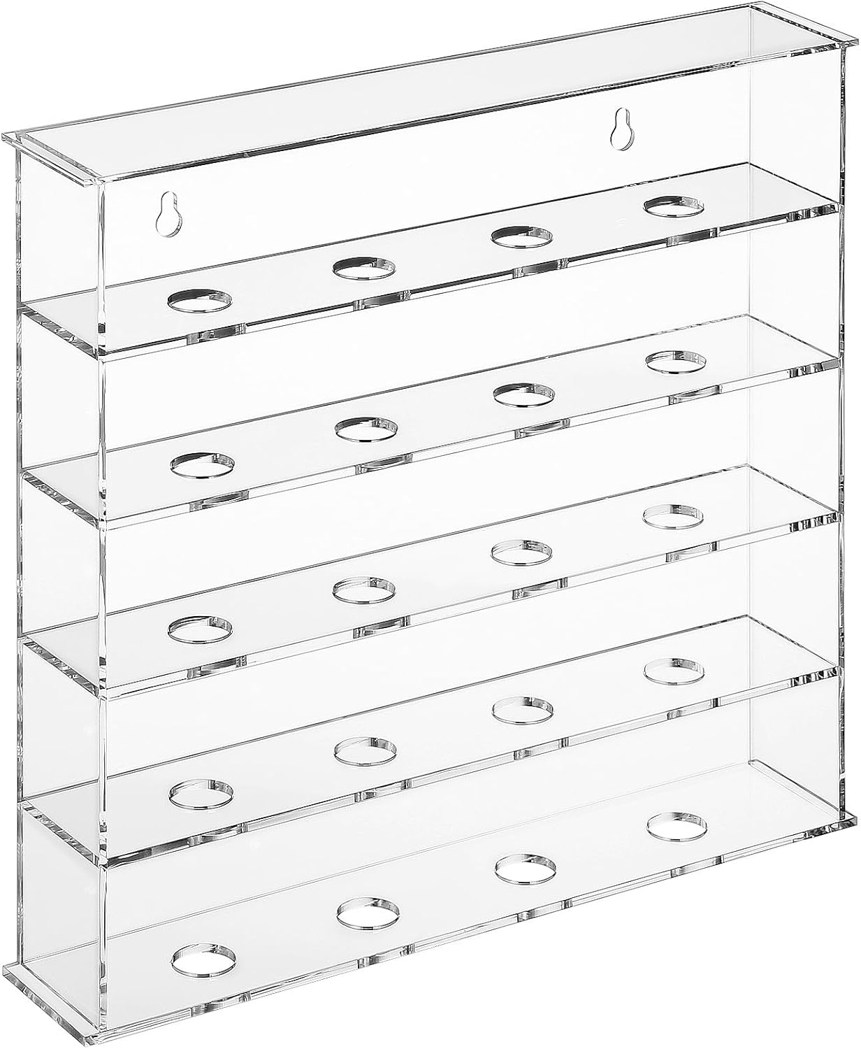 Artibetter Golf Ball Display Case Wall-Mount Organizer with 20-Ball Capacity Acrylic Holder, Golf Storage Rack for Golfer Enthusiasts and Memorabilia Display