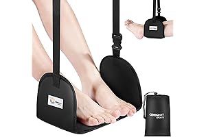 Airplane Foot Rest - Portable, Adjustable, Essential for Relaxing Feet During Journeys