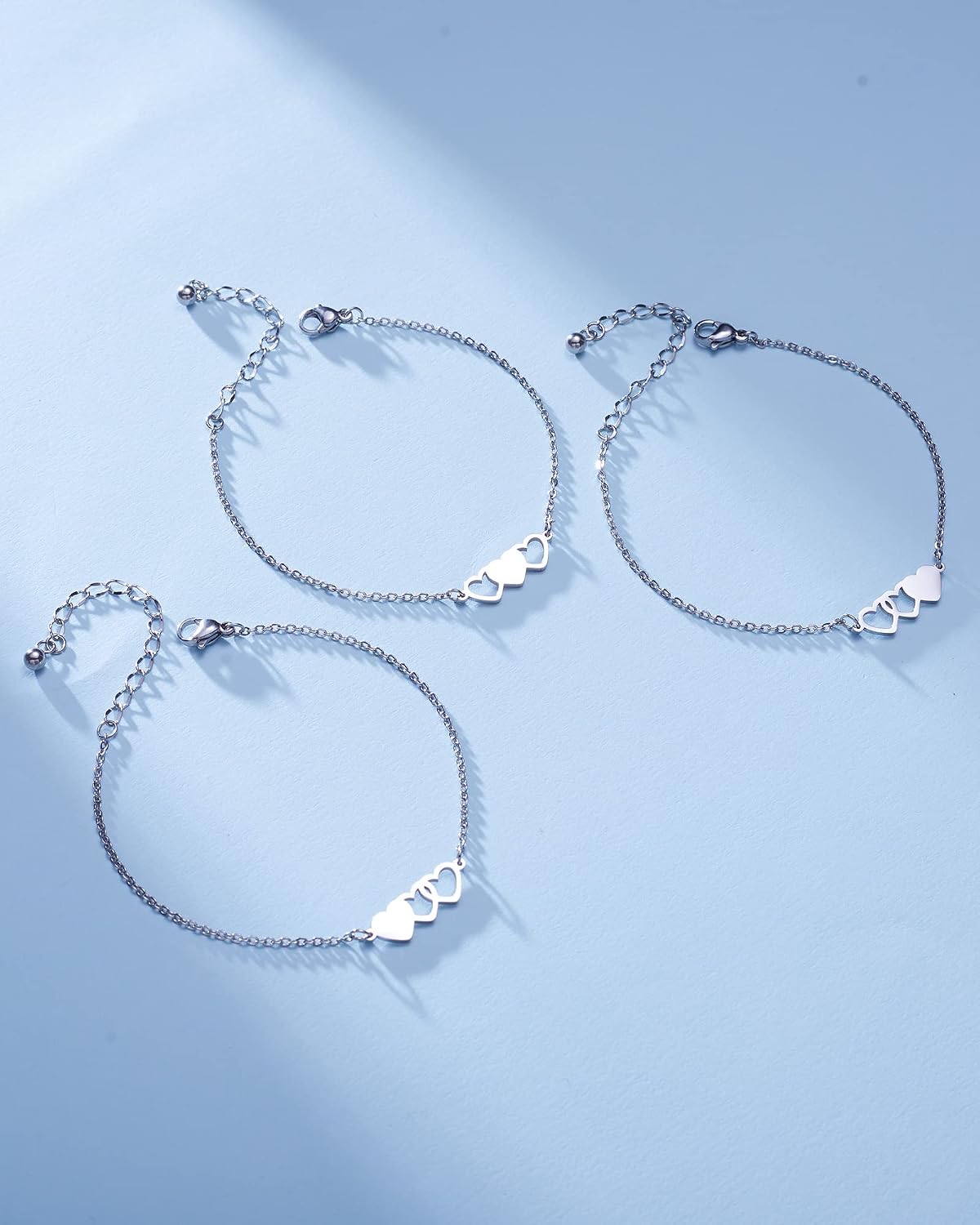 HOFOYA Sisters Best Friends Forever Matching BFF Necklace Set for 2 3 4,Mom Daughter Necklaces,Friendship Necklace,Christmas Birthday Gift for Women Teens BFF Sister.