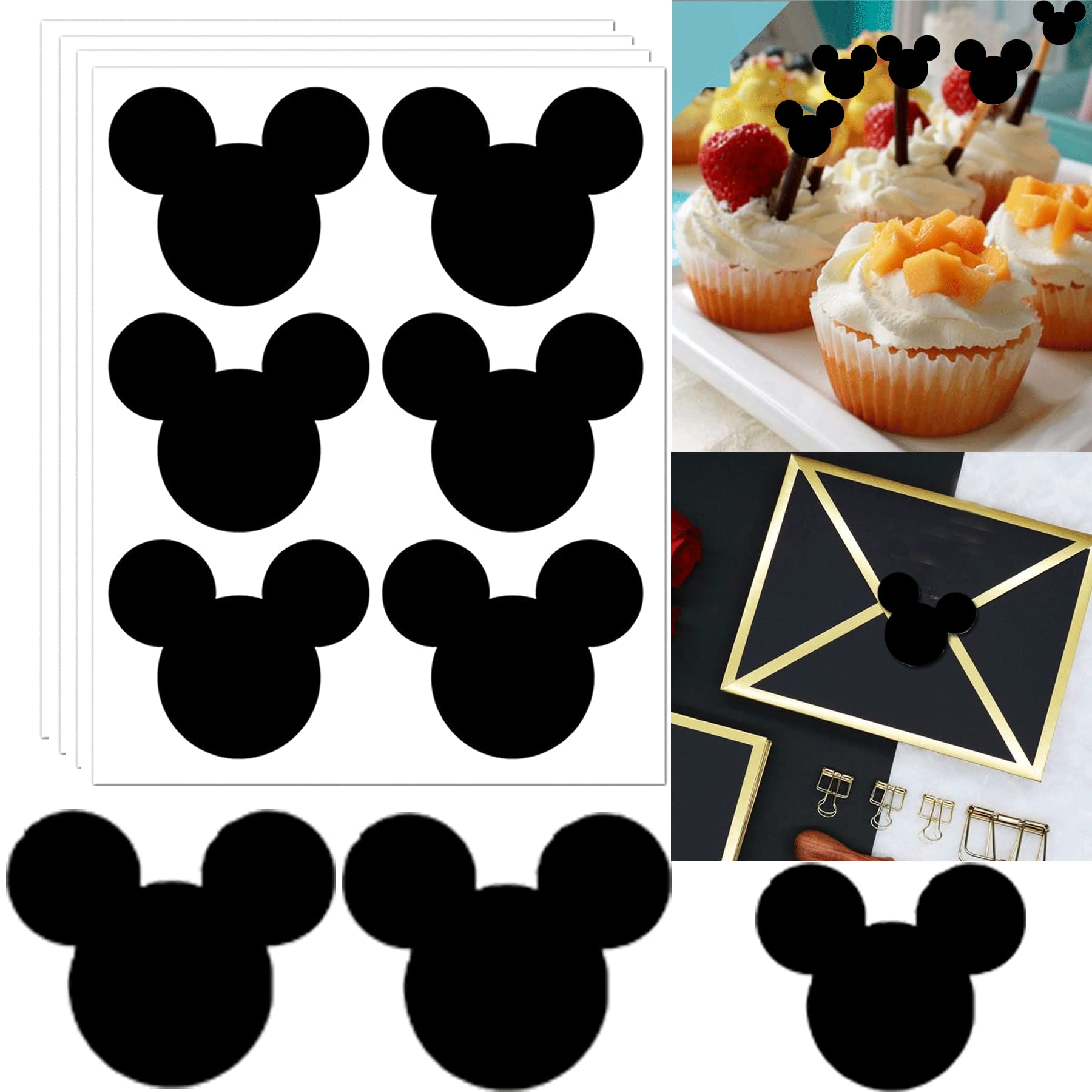 Buy Mickeys Mouse Vinyl Chalk Chalkboard Stickers Minnie Mouse Head