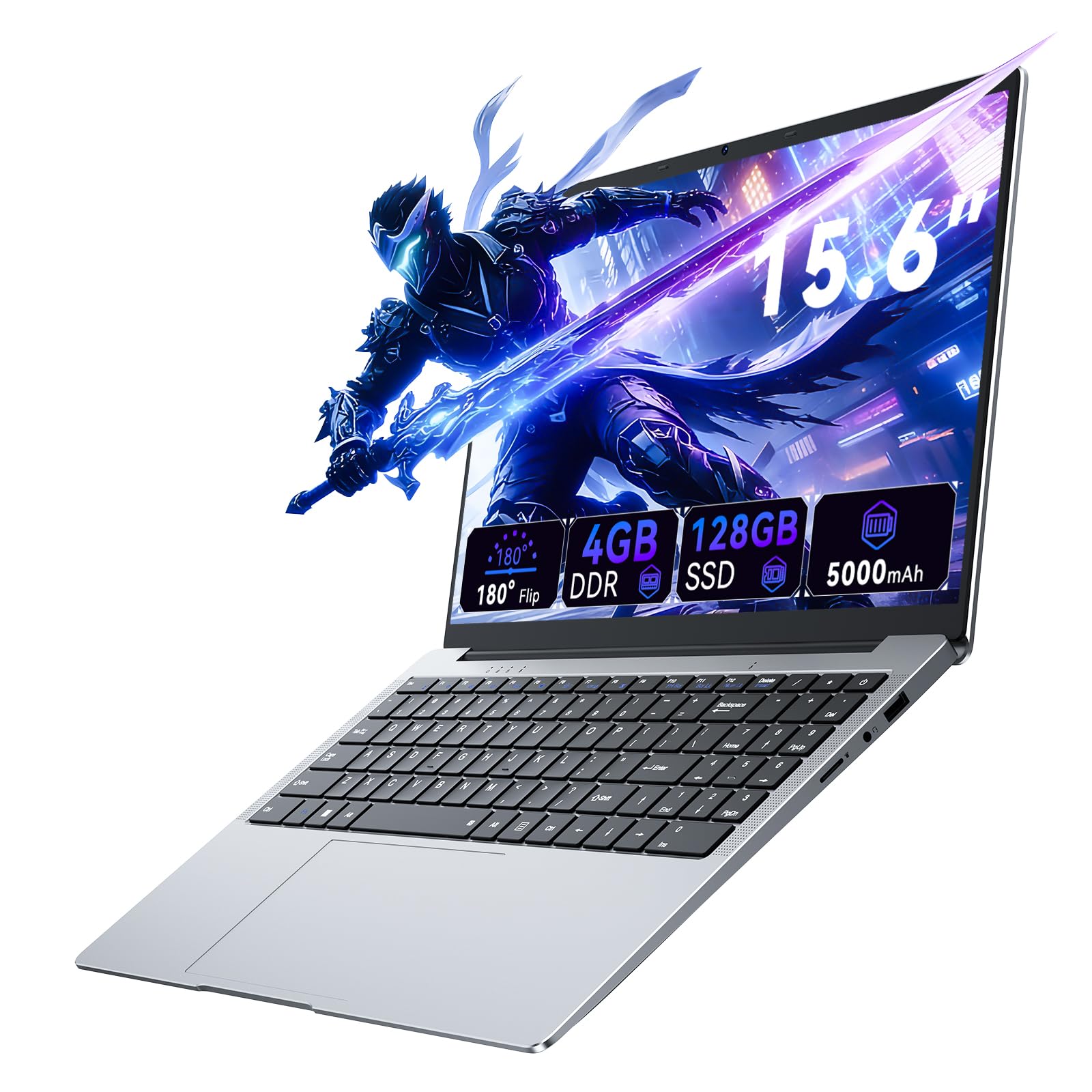 Ordinateur Portable 15,6 Pouces, Processeur 4425Y,4 Go RAM, SSD 128 Go, Ecran Full HD 1920x1080 100% sRGB, Wi-FI 5 Double Bande, Bluetooth 5.0